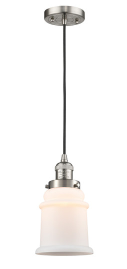 Franklin Restoration LED Mini Pendant in Brushed Satin Nickel (405|201C-SN-G181-LED)