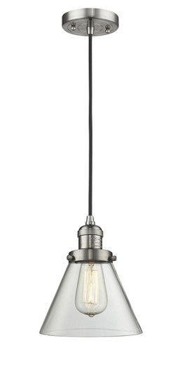 Franklin Restoration One Light Mini Pendant in Brushed Satin Nickel (405|201C-SN-G42)