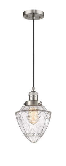 Franklin Restoration LED Mini Pendant in Brushed Satin Nickel (405|201C-SN-G664-7-LED)