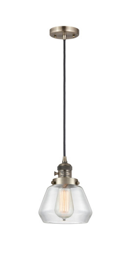 Franklin Restoration One Light Mini Pendant in Antique Brass (405|201CSW-AB-G172)