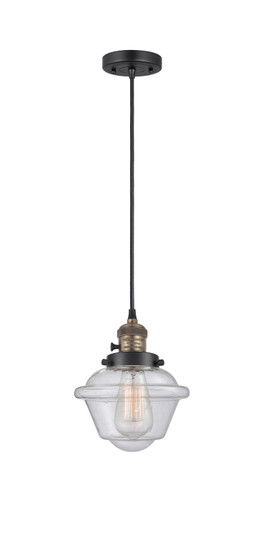 Franklin Restoration LED Mini Pendant in Black Antique Brass (405|201CSW-BAB-G534-LED)