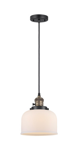 Franklin Restoration One Light Mini Pendant in Black Antique Brass (405|201CSW-BAB-G71)