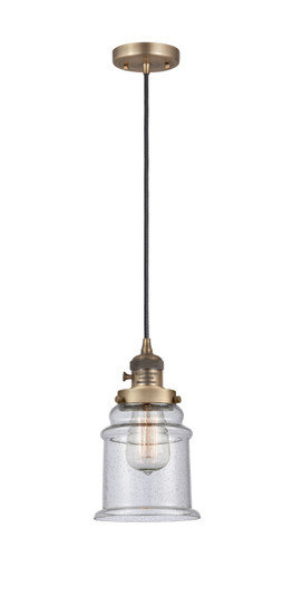 Franklin Restoration LED Mini Pendant in Brushed Brass (405|201CSW-BB-G184-LED)