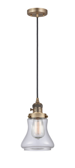 Franklin Restoration One Light Mini Pendant in Brushed Brass (405|201CSW-BB-G192)
