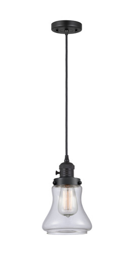 Franklin Restoration One Light Mini Pendant in Matte Black (405|201CSW-BK-G192)