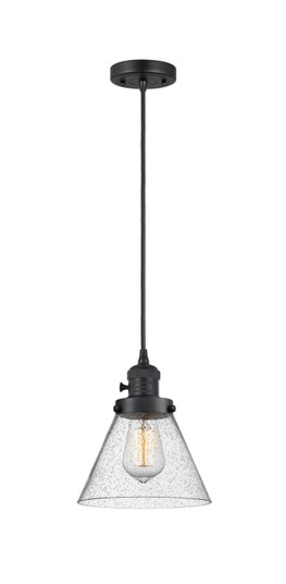 Franklin Restoration LED Mini Pendant in Matte Black (405|201CSW-BK-G44-LED)