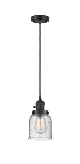 Franklin Restoration One Light Mini Pendant in Matte Black (405|201CSW-BK-G54)