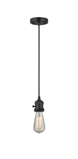 Franklin Restoration LED Mini Pendant in Matte Black (405|201CSW-BK-LED)