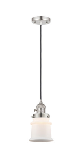 Franklin Restoration One Light Mini Pendant in Polished Nickel (405|201CSW-PN-G181S)