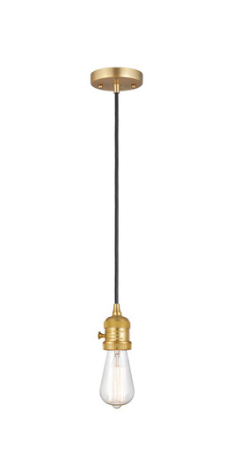 Franklin Restoration One Light Mini Pendant in Satin Gold (405|201CSW-SG)