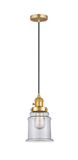 Franklin Restoration LED Mini Pendant in Satin Gold (405|201CSW-SG-G182-LED)