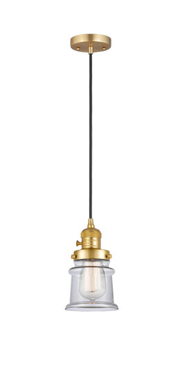 Franklin Restoration One Light Mini Pendant in Satin Gold (405|201CSW-SG-G182S)