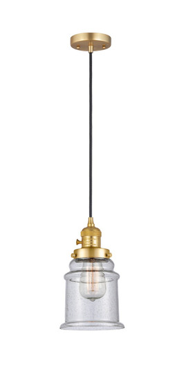 Franklin Restoration LED Mini Pendant in Satin Gold (405|201CSW-SG-G184-LED)