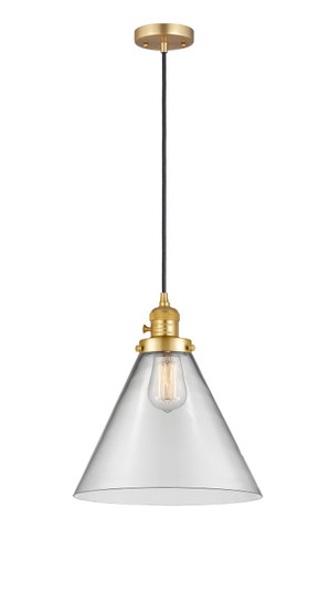 Franklin Restoration LED Mini Pendant in Satin Gold (405|201CSW-SG-G42-L-LED)