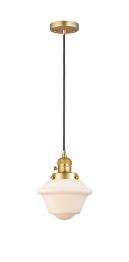 Franklin Restoration One Light Mini Pendant in Satin Gold (405|201CSW-SG-G531)