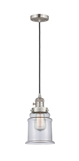 Franklin Restoration One Light Mini Pendant in Brushed Satin Nickel (405|201CSW-SN-G182)