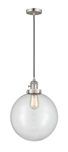 Franklin Restoration One Light Mini Pendant in Brushed Satin Nickel (405|201CSW-SN-G202-12)