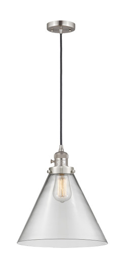 Franklin Restoration One Light Mini Pendant in Brushed Satin Nickel (405|201CSW-SN-G42-L)