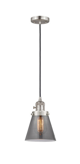 Franklin Restoration One Light Mini Pendant in Brushed Satin Nickel (405|201CSW-SN-G63)