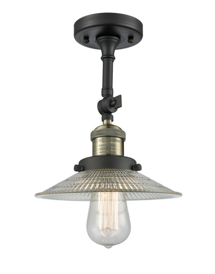 Franklin Restoration One Light Semi-Flush Mount in Black Antique Brass (405|201F-BAB-G2)
