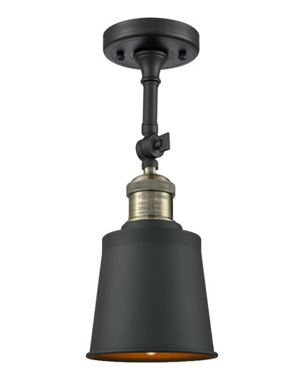 Franklin Restoration One Light Semi-Flush Mount in Black Antique Brass (405|201F-BAB-M9-BK)