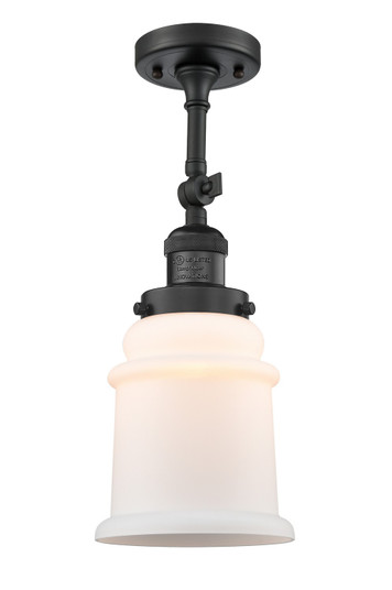Franklin Restoration LED Semi-Flush Mount in Matte Black (405|201F-BK-G181-LED)