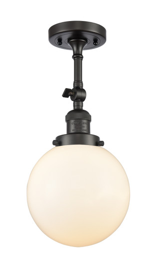 Franklin Restoration One Light Semi-Flush Mount in Oil Rubbed Bronze (405|201F-OB-G201-8)