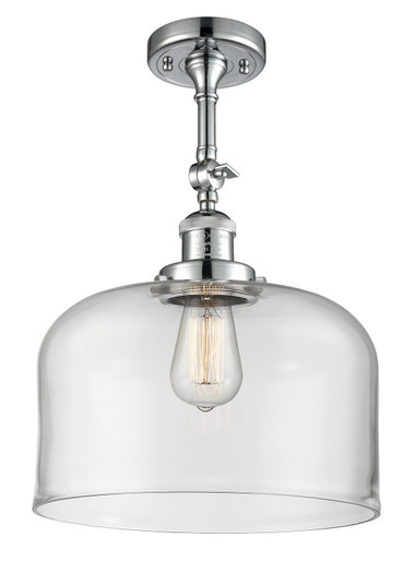 Franklin Restoration One Light Semi-Flush Mount in Polished Chrome (405|201F-PC-G72-L)