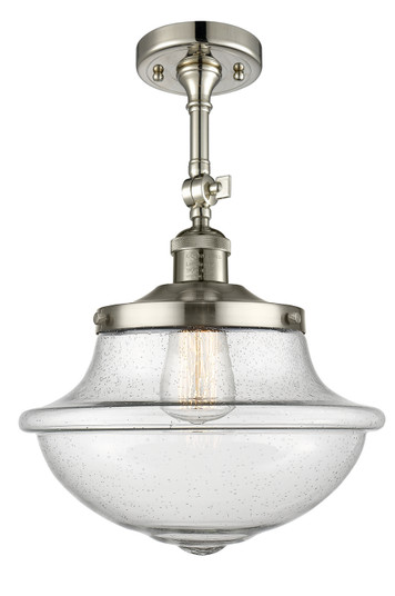 Franklin Restoration One Light Semi-Flush Mount in Polished Nickel (405|201F-PN-G544)