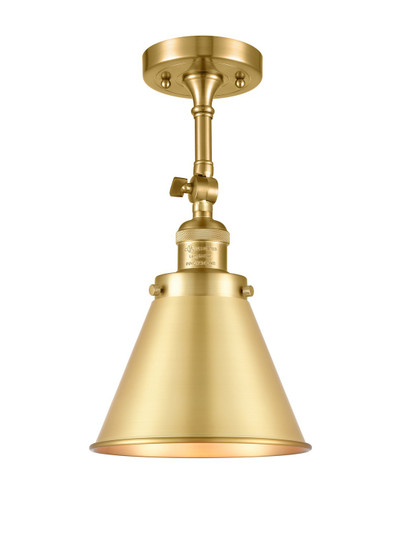 Franklin Restoration One Light Semi-Flush Mount in Satin Gold (405|201F-SG-M13-SG)