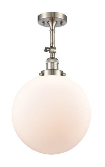 Franklin Restoration LED Semi-Flush Mount in Brushed Satin Nickel (405|201F-SN-G201-12-LED)