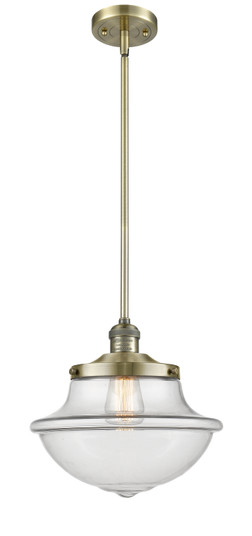 Franklin Restoration One Light Mini Pendant in Antique Brass (405|201S-AB-G542)