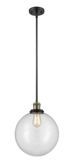 Franklin Restoration One Light Mini Pendant in Black Antique Brass (405|201S-BAB-G202-12)