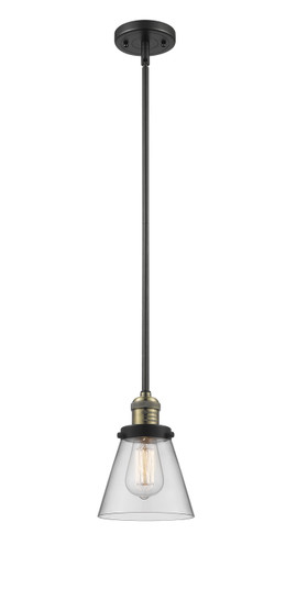 Franklin Restoration One Light Mini Pendant in Black Antique Brass (405|201S-BAB-G62)
