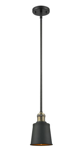 Franklin Restoration One Light Mini Pendant in Black Antique Brass (405|201S-BAB-M9-AB)