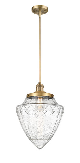 Franklin Restoration One Light Mini Pendant in Brushed Brass (405|201S-BB-G664-12)