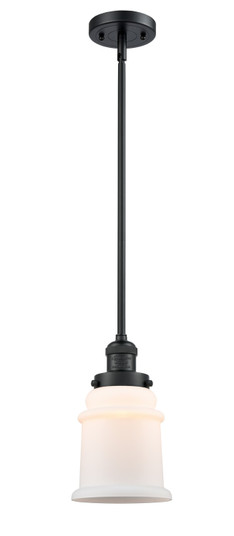 Franklin Restoration LED Mini Pendant in Matte Black (405|201S-BK-G182S-LED)
