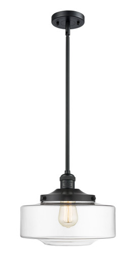 Franklin Restoration One Light Mini Pendant in Matte Black (405|201S-BK-G692-12)