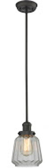 Franklin Restoration One Light Mini Pendant in Oil Rubbed Bronze (405|201S-OB-G142)