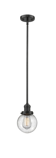 Franklin Restoration One Light Mini Pendant in Oil Rubbed Bronze (405|201S-OB-G204-6)