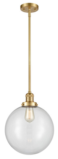 Franklin Restoration LED Mini Pendant in Satin Gold (405|201S-SG-G202-12-LED)