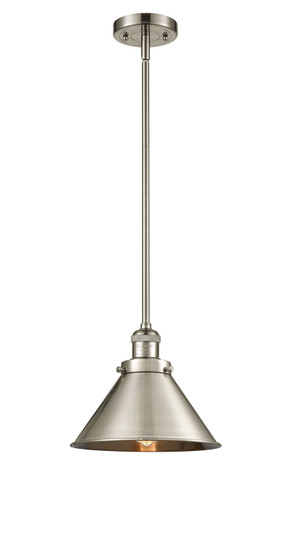 Franklin Restoration One Light Mini Pendant in Brushed Satin Nickel (405|201S-SN-M10-SN)