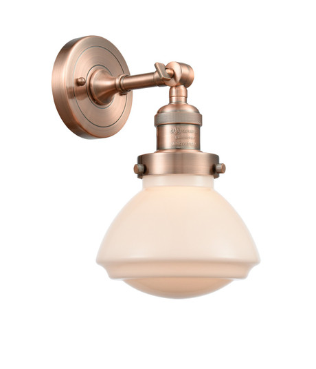 Franklin Restoration One Light Wall Sconce in Antique Copper (405|203-AC-G321)