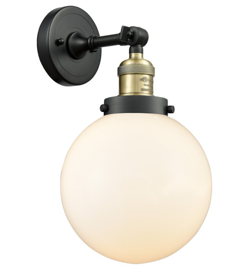 Franklin Restoration LED Wall Sconce in Black Antique Brass (405|203-BAB-G201-8-LED)