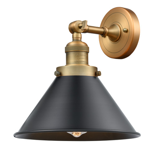 Franklin Restoration One Light Wall Sconce in Brushed Brass (405|203-BB-M10-BK)