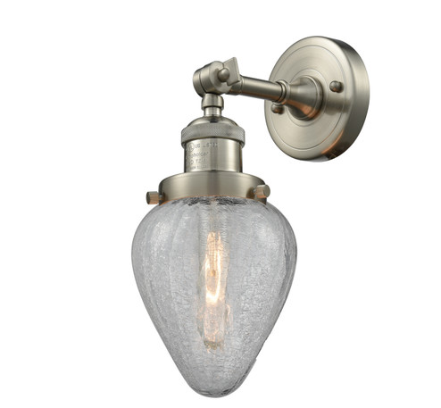 Franklin Restoration One Light Wall Sconce in Brushed Satin Nickel (405|203-SN-G165)