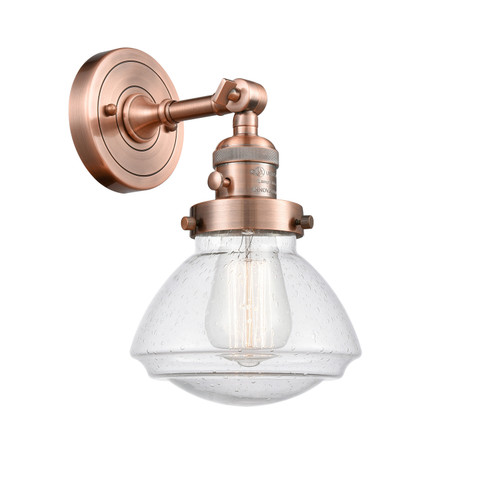 Franklin Restoration One Light Wall Sconce in Antique Copper (405|203SW-AC-G324)