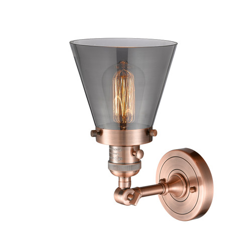 Franklin Restoration One Light Wall Sconce in Antique Copper (405|203SW-AC-G63)