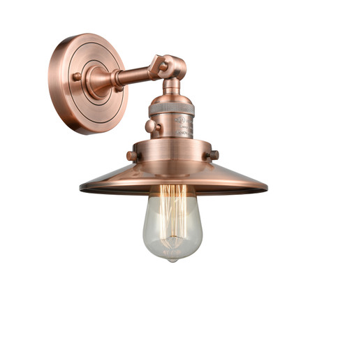 Franklin Restoration LED Wall Sconce in Antique Copper (405|203SW-AC-M3-LED)