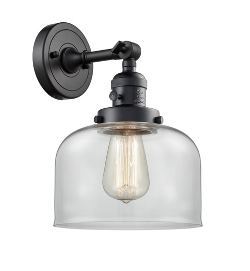 Franklin Restoration One Light Wall Sconce in Matte Black (405|203SW-BK-G72)